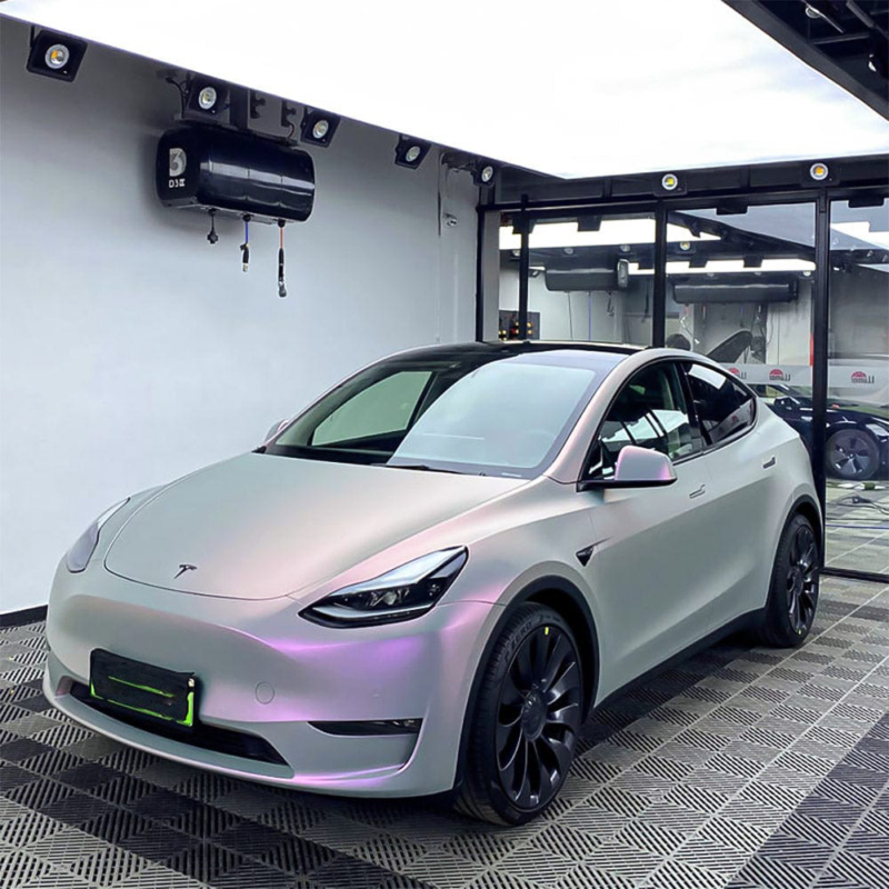 Silver Sunset Matte (DS03M) Vinyl Wrap - 图片 3